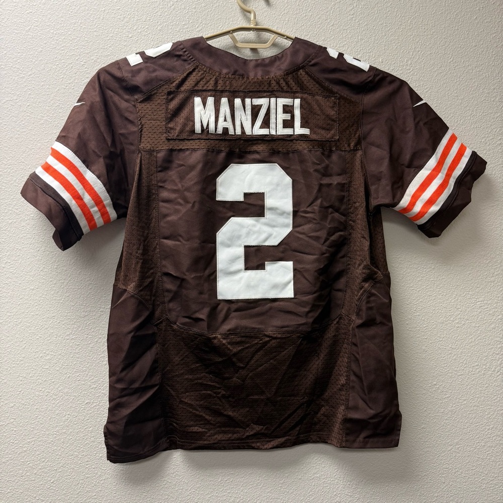 Nike Browns #2 Manziel NFL On Field Jersey Medium Brown - Picture 8 of 13